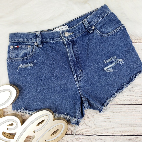 Tommy Hilfiger Pants - Tommy Hilfiger | High waisted cut off jeans